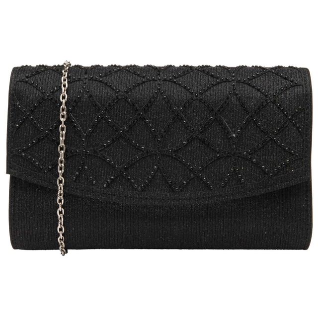 Lotus Matching Handbag - Black - ULG067/ LYDIA  LOVE